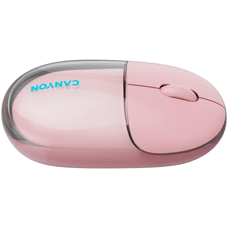 CANYON mouse OnClick 24 BT/ Wireless Transparent/Pink - 1