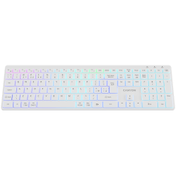 CANYON keyboard HKB-W11 UK/US RGB Dual Mode Wireless White - 7