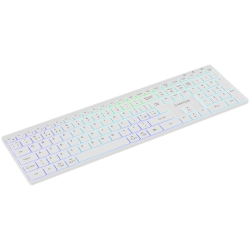 CANYON keyboard HKB-W11 UK/US RGB Dual Mode Wireless White - 10