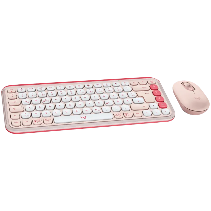 LOGITECH POP ICON COMBO - ROSE - US INT'L - BT - INTNL-973 - 1
