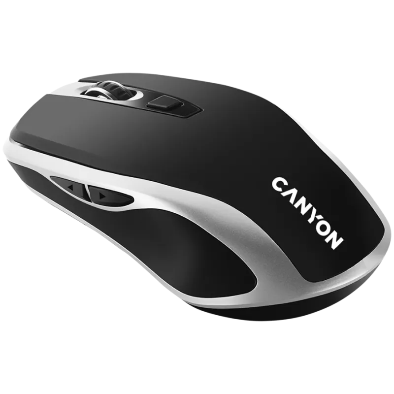 CANYON MW-19, 2.4GHz Wireless Rechargeable Mouse with Pixart sensor, 6keys, Silent switch for right/left keys,Add NTCDPI: 800/12