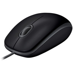 LOGITECH B110 Corded Mouse - SILENT - BLACK - USB - B2B - 3