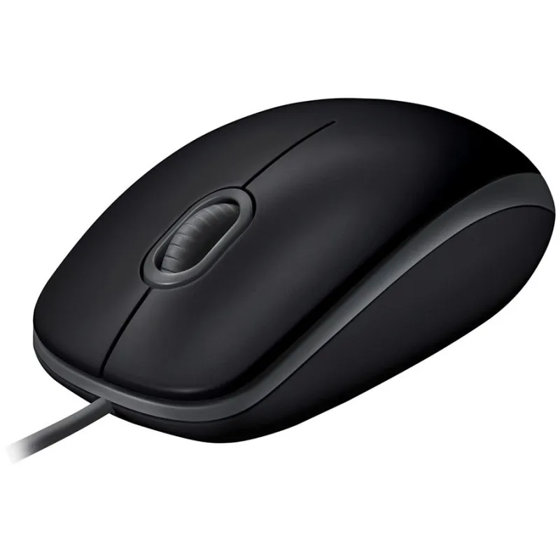 LOGITECH B110 Corded Mouse - SILENT - BLACK - USB - B2B - 1