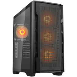 COUGAR UNIFACE RGB PC Case, Mid Tower, Black - 1