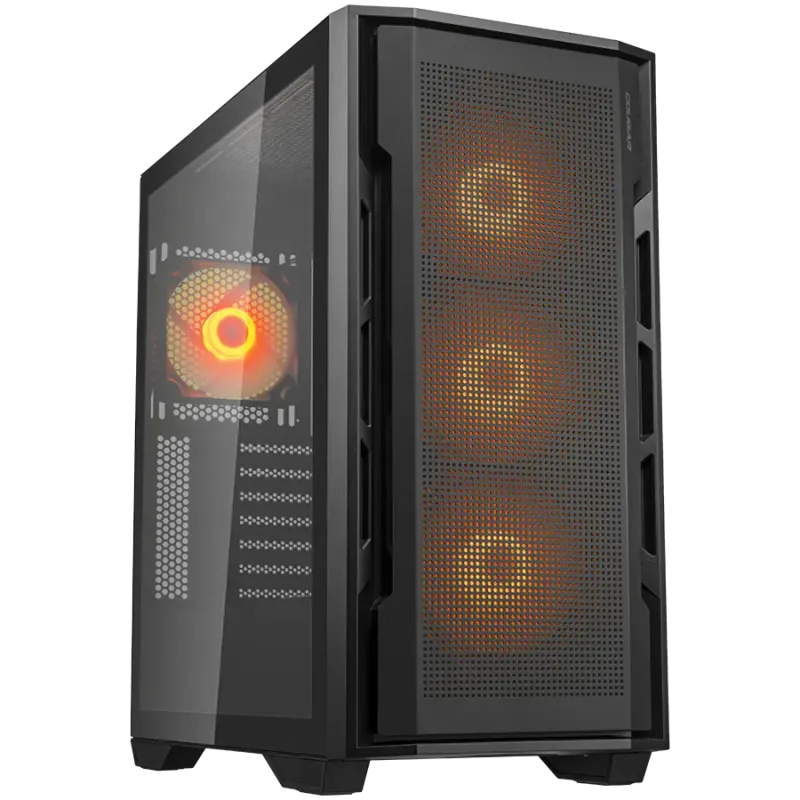 COUGAR UNIFACE RGB PC Case, Mid Tower, Black - 1