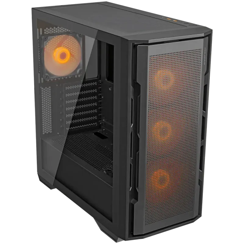 COUGAR UNIFACE RGB PC Case, Mid Tower, Black - 1