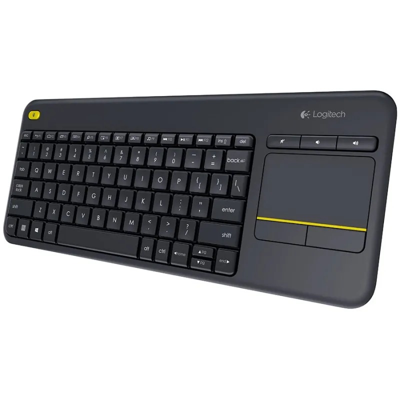LOGITECH K400 Plus Wireless Touch Keyboard - BLACK - US INT'L - 1
