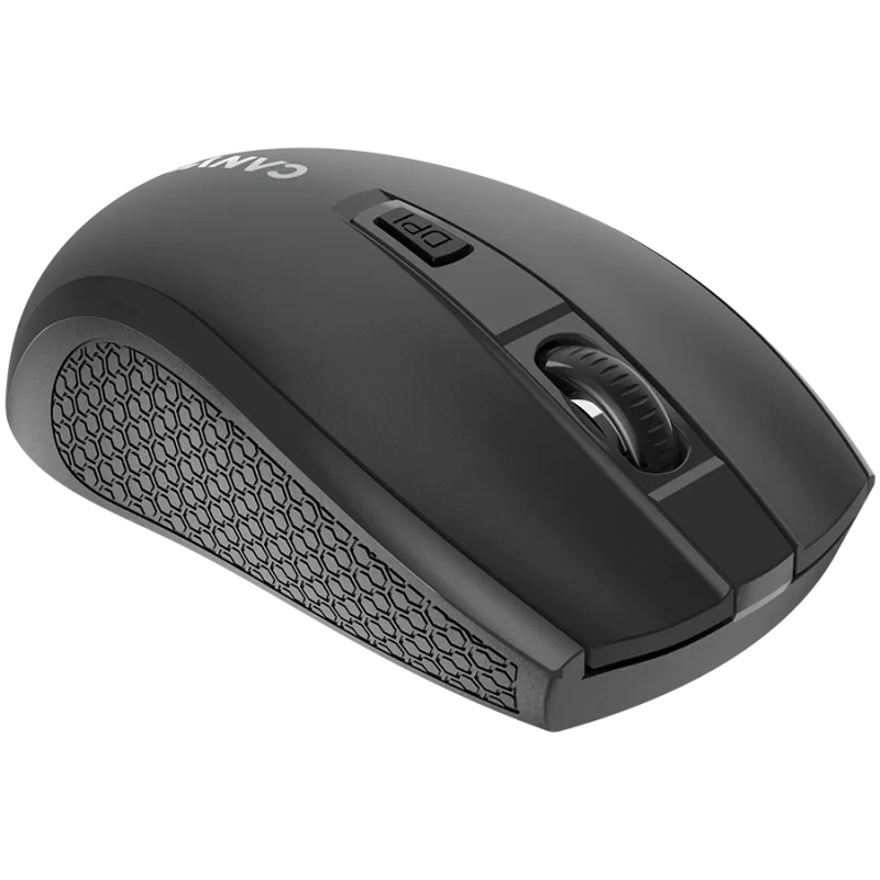 CANYON MW-7, 2.4Ghz wireless mouse, 6 buttons, DPI 800/1200/1600, with 1 AA battery ,size 110*60*37mm,58g,black - 1