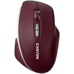 CANYON mouse MW-21 BlueLED 7buttons Wireless Burgundy Red - 7