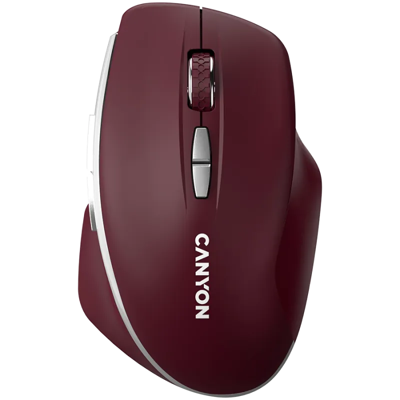 CANYON mouse MW-21 BlueLED 7buttons Wireless Burgundy Red - 1
