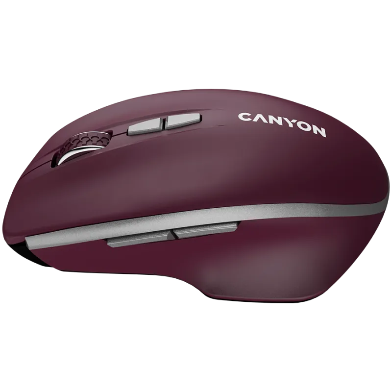 CANYON mouse MW-21 BlueLED 7buttons Wireless Burgundy Red - 1