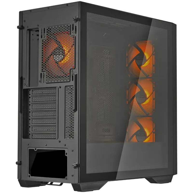 COUGAR UNIFACE RGB PC Case, Mid Tower, Black - 1