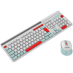CANYON HSET-W5 EN Keyboard+Mouse AAA+AA Wireless White - 10
