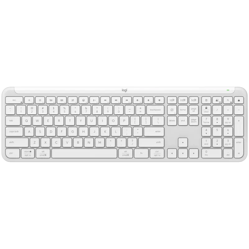 LOGITECH SIGNATURE SLIM WIRELESS KEYBOARD K950 - OFF WHITE - US INT'L - 2.4GHZ/BT - INTNL-973 - 1