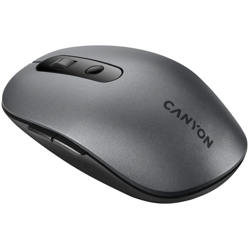 CANYON MW-9, 2 in 1 Wireless optical mouse with 6 buttons, DPI 800/1000/1200/1500, 2 mode(BT/ 2.4GHz), Battery AA*1pcs, Grey, 65
