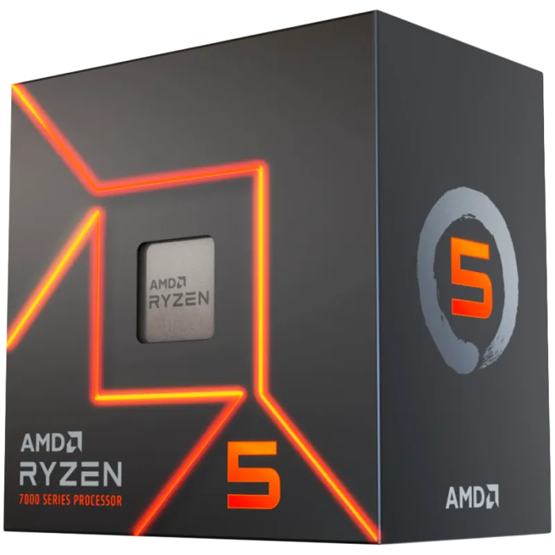 AMD CPU Desktop Ryzen 5 6C/12T 7400 (4.3GHz,22MB,65W,AM5) MPK, with Radeon Graphics and Wraith Stealth Cooler - 1
