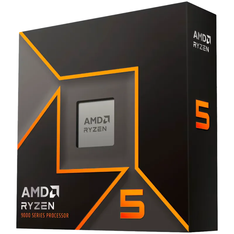 AMD CPU Desktop Ryzen 5 6/12T 9600X (3.9GHz/5.4GHz,38MB,65W,AM5) MPK, with Radeon Graphics and Wraith Stealth cooler - 1