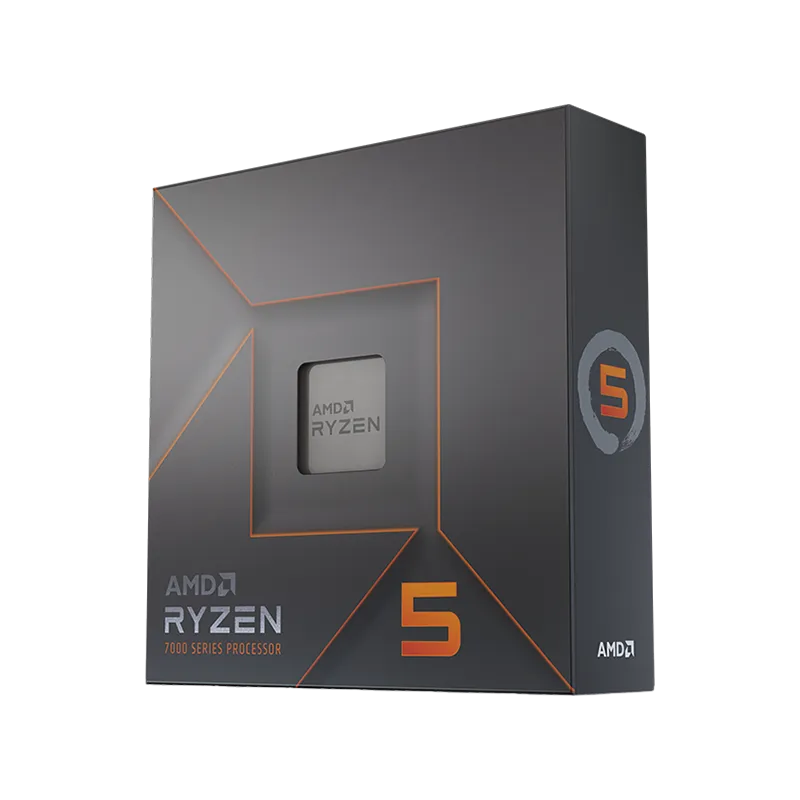 AMD CPU Desktop Ryzen 5 6C/12T 7600X (4.7/5.0GHz Boost,38MB,105W,AM5) box, with Radeon Graphics - 1