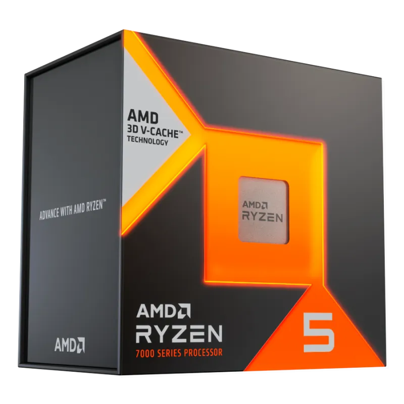 AMD CPU Desktop Ryzen 5 6C/12T 7500X3D (4.5GHz,102MB,65W,AM5) box, with Radeon Graphics - 1