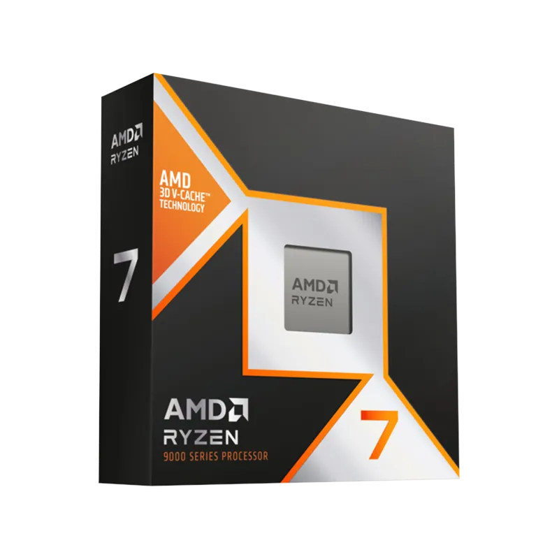 AMD CPU Desktop Ryzen 7 8/16T 9800X3D (5.2GHz,104MB,120W,AM5) box, with Radeon Graphics - 1