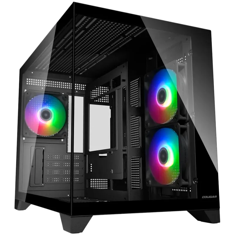 COUGAR FV150 Mini RGB PC Case, Mid tower, Black - 1