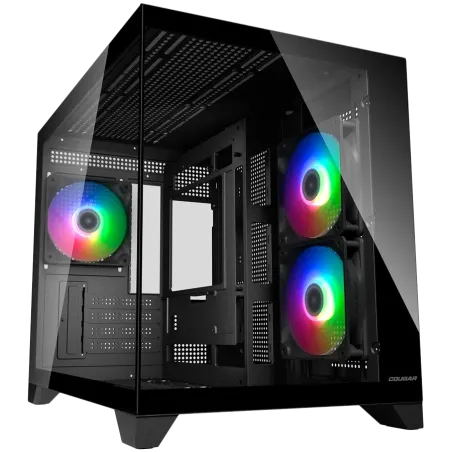 COUGAR FV150 Mini RGB PC Case, Mid tower, Black - 1