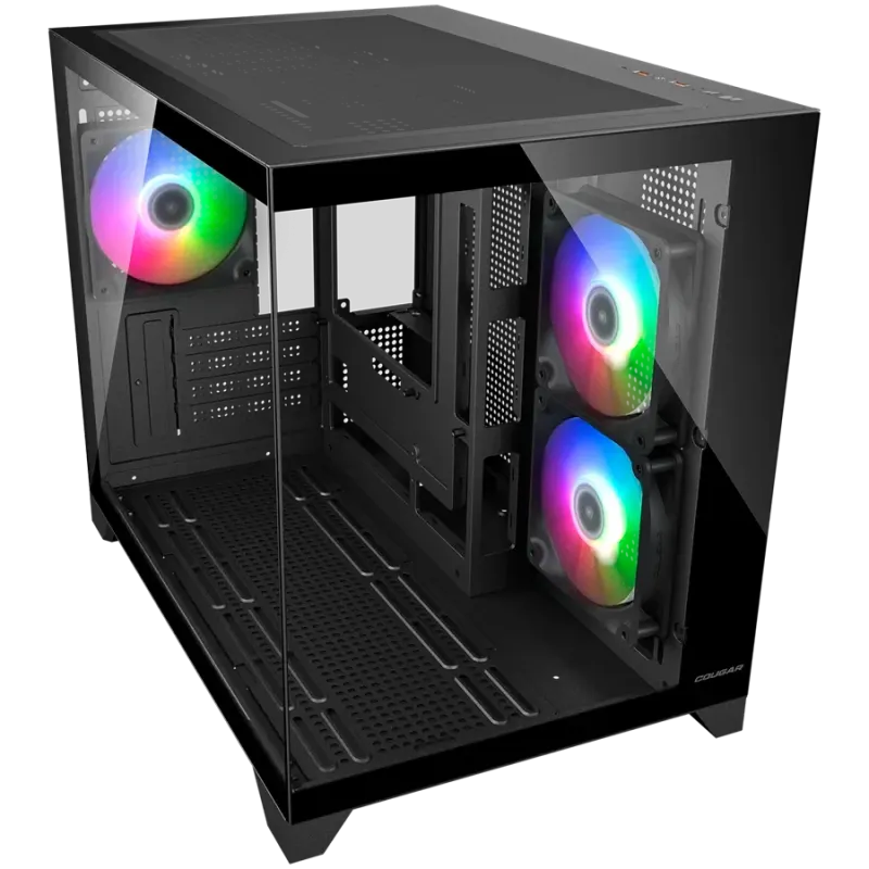 COUGAR FV150 Mini RGB PC Case, Mid tower, Black - 1