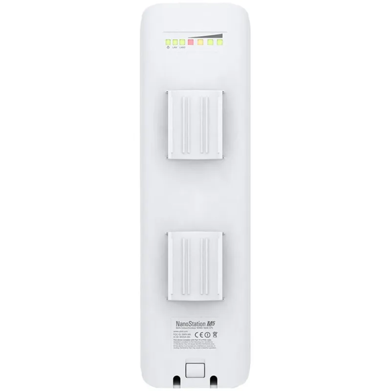 Ubiquiti NanoStation NSM5, 5 GHz, 150+ Mbps, range 15+ km, 16.1 dBi, Pole Mounting kit included, Power method - Passive Power ov