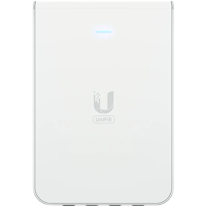 UniFi6 In-Wall. Wall-mounted WiFi 6 access point with a built-in PoE switch. - 1