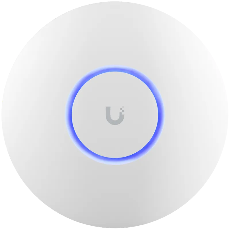 UBIQUITI U6+, WiFi 6, 4 spatial streams, 140 m² (1,500 ft²) coverage, 300+ connected devices, Powered using PoE, GbE uplink. - 1