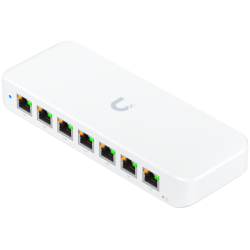 Ubiquiti USW-Ultra-210W-EU compact, Layer 2, 8-port GbE PoE switch with versatile mounting options, 7x GbE PoE+ output ports, Gb