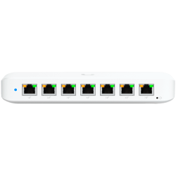 Ubiquiti USW-Ultra-60W Layer 2, 8-port GbE PoE switch: 7x GbE PoE+ output ports, GbE port with optional PoE++ input - 5