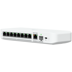Ubiquiti switch USW-FLEX-2.5G-8-POE 8-port 2.5 GbE PoE++, 10 GbE PoE+++ input port for power / SFP+ port combo - 2