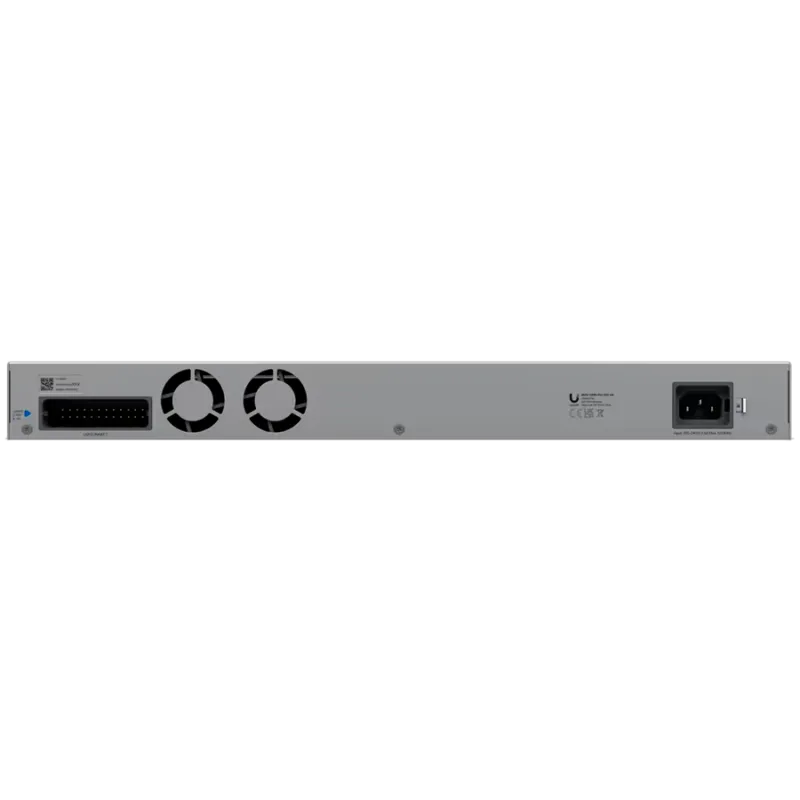 Ubiquiti Layer 3 Etherlighting switch USW-PRO-HD-24-EU, (22) 2.5 GbE, (2) 10 GbE ports, (4) 10G SFP+ ports. DC power backup read
