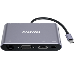CANYON hub DS-14 8in1 4k USB-C Dark Grey - 3