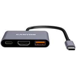 CANYON hub DS-4 3in1 USB-C Grey - 7