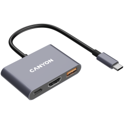 CANYON hub DS-4 3in1 USB-C Grey - 9