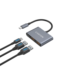 CANYON hub DS-3 3in1 USB-C Dark Grey - 10