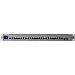 Ubiquiti Layer 3 Etherlighting USW-Pro-XG-24-PoE-EU (16) 10 GbE, (8) 2.5 GbE, and (2) 25G SFP28 ports - 1