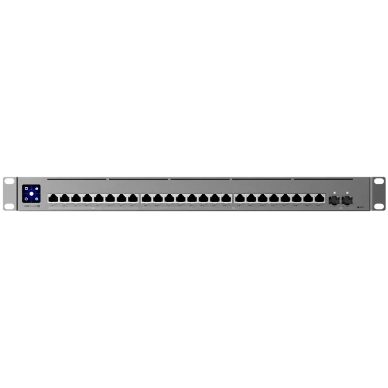 Ubiquiti Layer 3 Etherlighting USW-Pro-XG-24-PoE-EU (16) 10 GbE, (8) 2.5 GbE, and (2) 25G SFP28 ports - 1