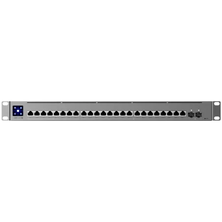 Ubiquiti Layer 3 Etherlighting USW-Pro-XG-24-PoE-EU (16) 10 GbE, (8) 2.5 GbE, and (2) 25G SFP28 ports - 1