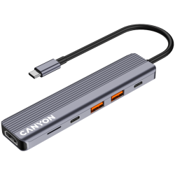 CANYON hub DS-17 6in1 4k USB-C Grey - 10