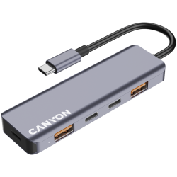 CANYON hub DS-18 5in1 USB-C Grey - 9