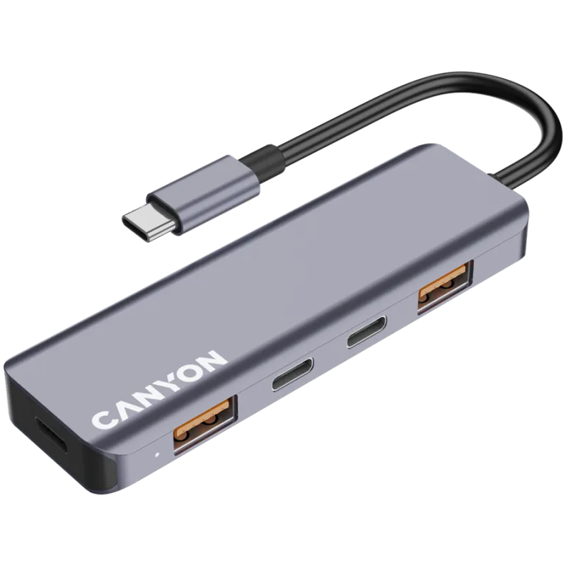 CANYON hub DS-18 5in1 USB-C Grey - 1