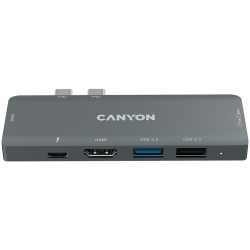 CANYON hub DS-5 7in1 Thunderbolt 3 Space Grey - 6