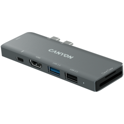 CANYON hub DS-5 7in1 Thunderbolt 3 Space Grey - 7