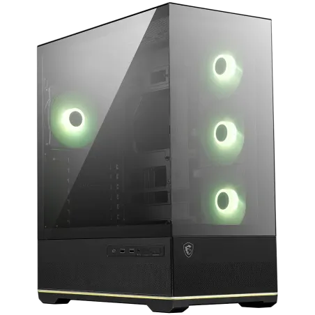 MSI MAG PANO 110R PZ, Mid-Tower, ATX/M-ATX/ITX, 2x USB 3.2, 1x USB Type-C 20Gbs, 1x Audio/Mic, LED Button, ARGB Hub, 4x 120mm AR