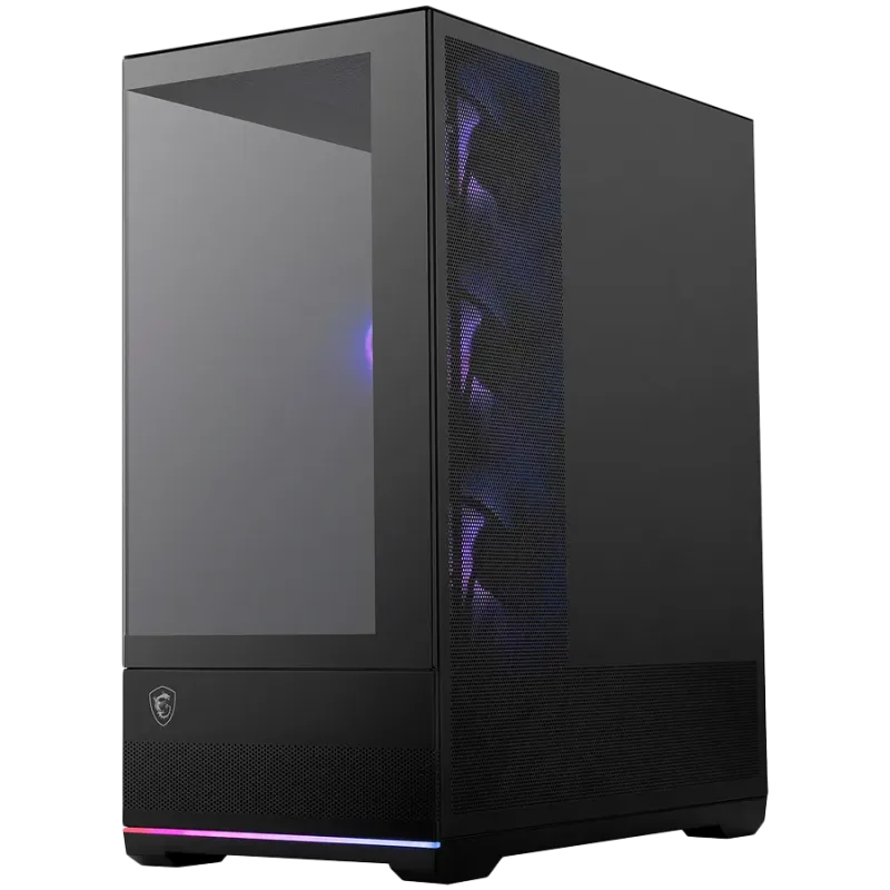 MSI MAG PANO 110R PZ, Mid-Tower, ATX/M-ATX/ITX, 2x USB 3.2, 1x USB Type-C 20Gbs, 1x Audio/Mic, LED Button, ARGB Hub, 4x 120mm AR