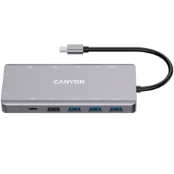CANYON hub DS-12 13in1 4k USB-C Dark Grey - 3