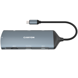CANYON hub DS-15 8in1 4k USB-C Dark Grey - 3